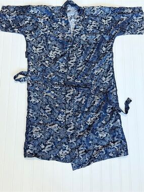Boys Asian print robe